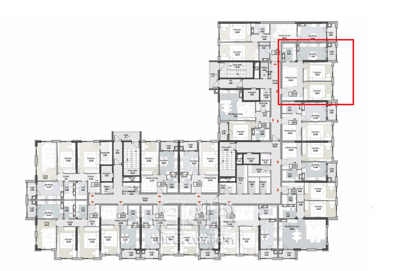 De vânzare apartament 71,77 mp – Colina Verde Residence, Durlesti
