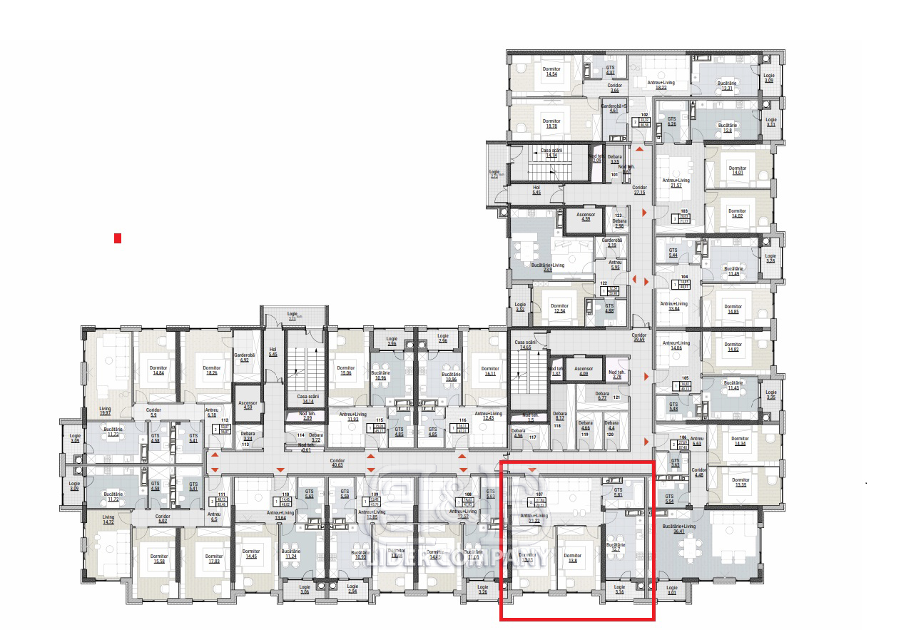 De vânzare apartament 70,53 mp – Colina Verde Residence, Durlesti