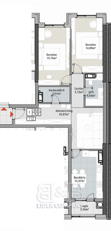 De vânzare apartament – Colina Verde Residence, Durlesti, str. Nicolae Dimo