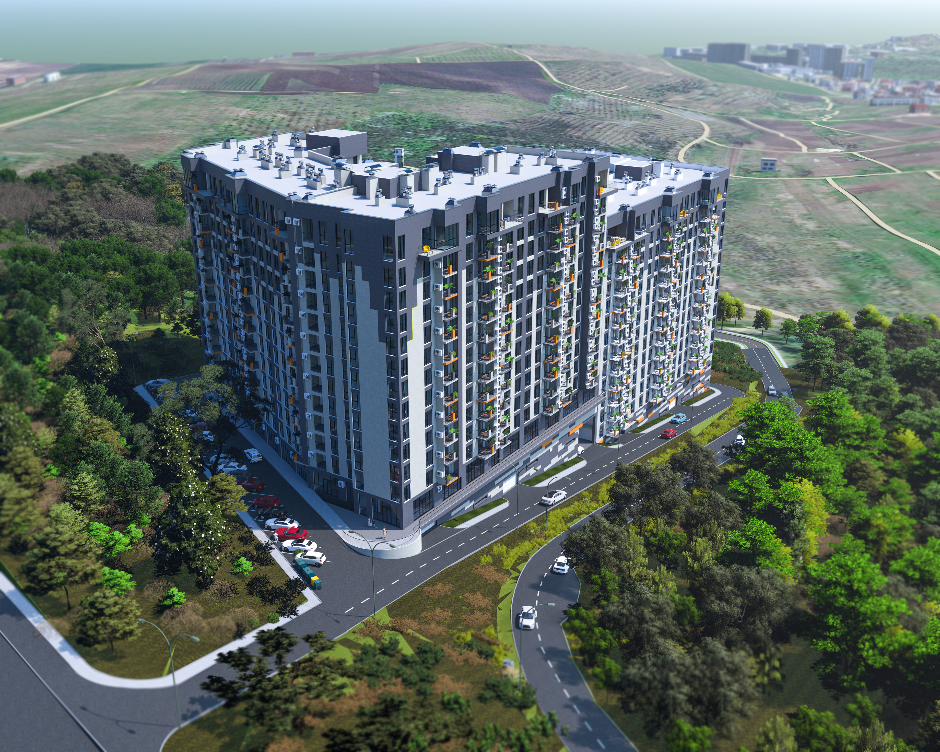 Grenoble Residence apartament cu 2 camere 69,96 mp Botanica
