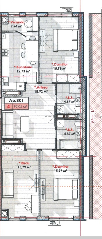 Vânzare Apartament cu 3 Camere – Complexul Solaris, Telecentru
