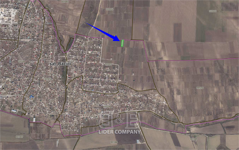 Teren de vânzare pentru construcții – 19,2 ari, comuna Băcioi