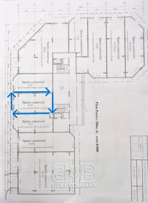 Se vinde spațiu comercial – 78,75 mp, sectorul Buiucani