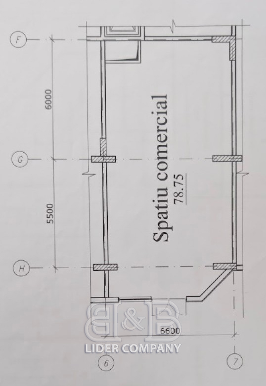 Se vinde spațiu comercial – 78,75 mp, sectorul Buiucani