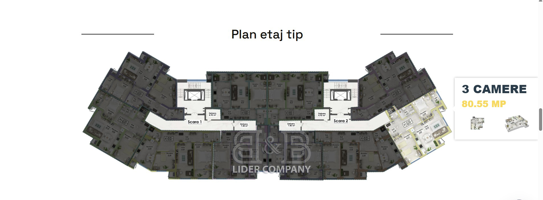 De vânzare apartament – orașul Hîncești